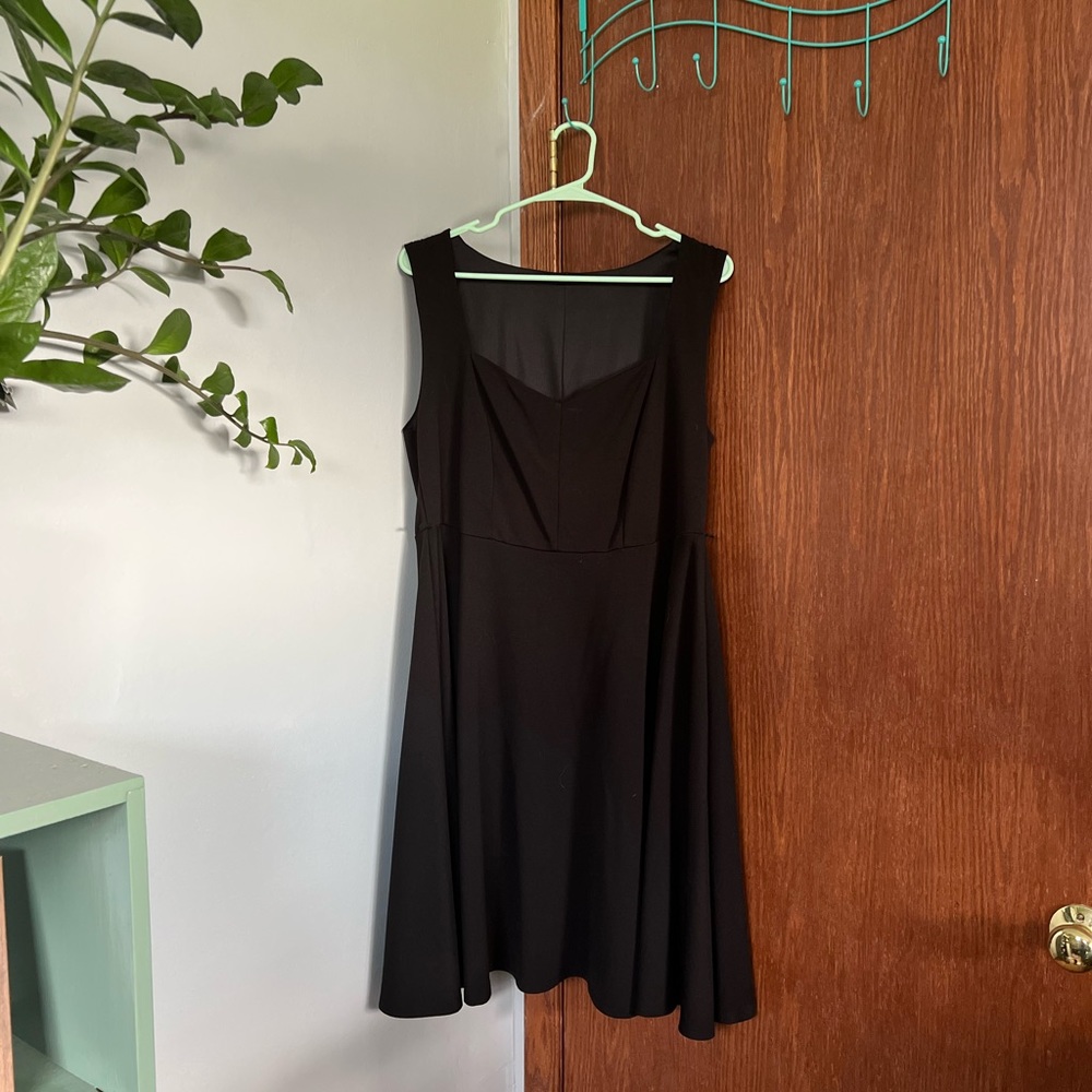 Torrid Black Vintage Style Skater Dress Size 1